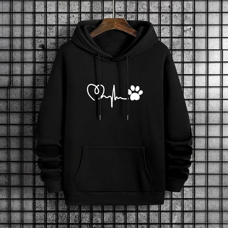 Running Mens Hoodies Casual Print Sweatshirts Sportswear Outdoors Fitness Sports Jogging Men Clothing Fashion Pullover Gym Tops