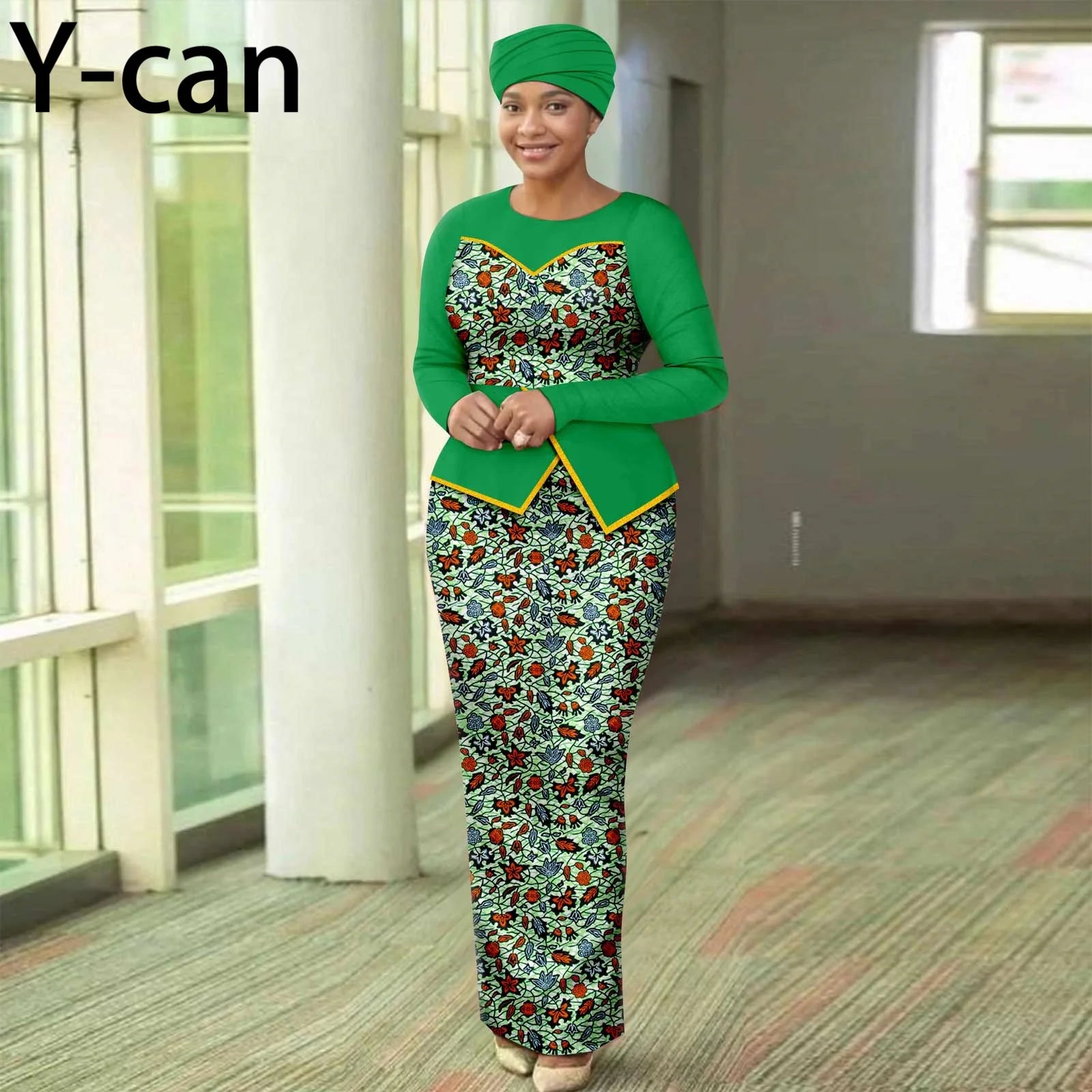 African Dresses for Elegant Patchwork Women Gown