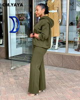 Loose Long Sleeve Women Sporty Hoodies Set