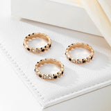 Three-Pack of Fashionable and Creative Gold Alloy Rings