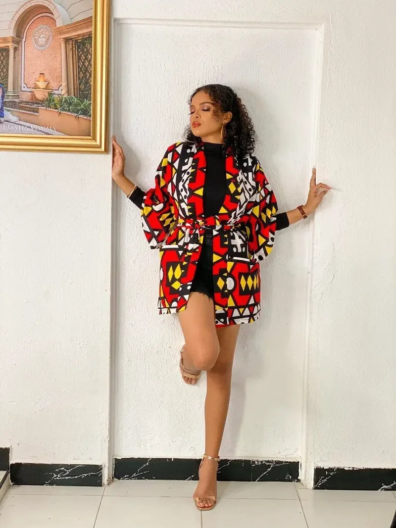 Traditional African Floral Print Rich Bazin Vestidos