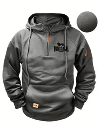 Casual Men's Multi-Pocket Zipper Hoodie