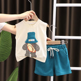 Casual Summer Baby Vest Shorts Sports Set