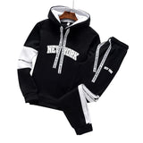 Mens Tracksuit Letter Printing Sweatshirts Pants Quality Casual Single Piece Hoodie Pants Outdoors Sports Jogging Mens Clothing