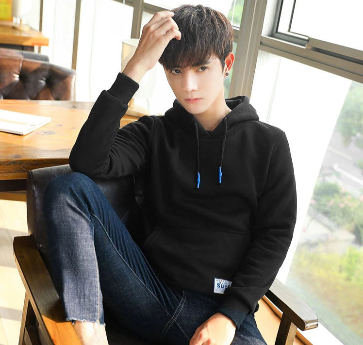 Men's Fleeced Hooded Sweatshirt