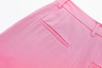 V Neck Crop Vest Top Sets For Women