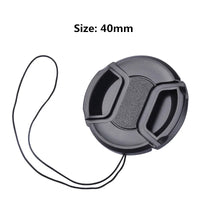 Camera Lens Cap High-quality 40.5mm 49mm 52mm 55mm 58mm 62mm 67mm 72mm 77mm 82mm Snap on Front Lens Cap for Camera