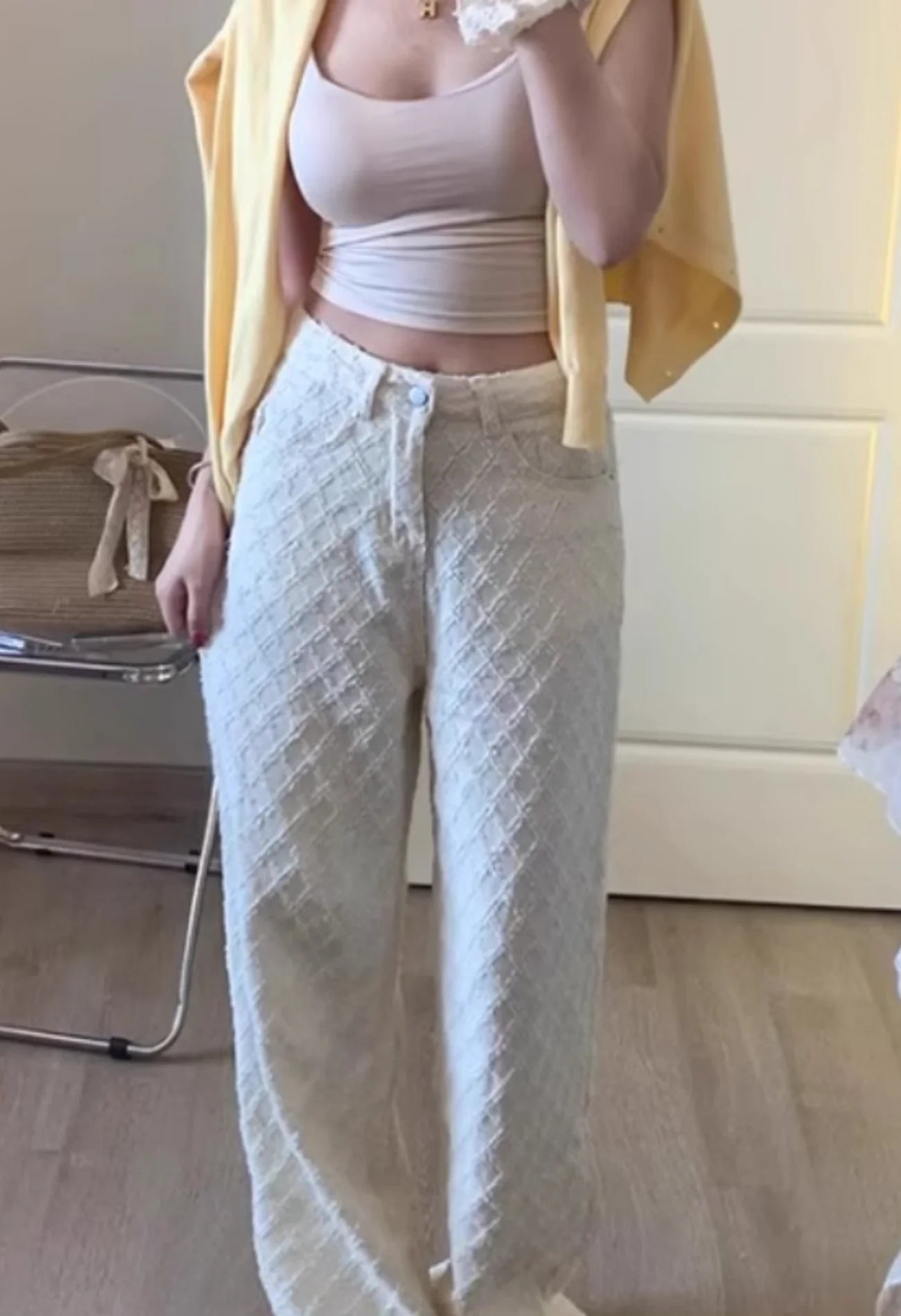 White Straight-Leg Jeans for Women