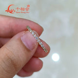 14k 18k real gold  1/2  Eternity