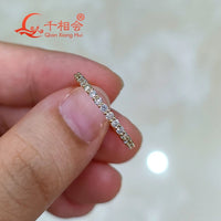 14k 18k real gold  1/2  Eternity