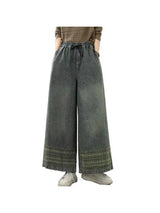 Retro Heavy Embroidery Ethnic Style Pants