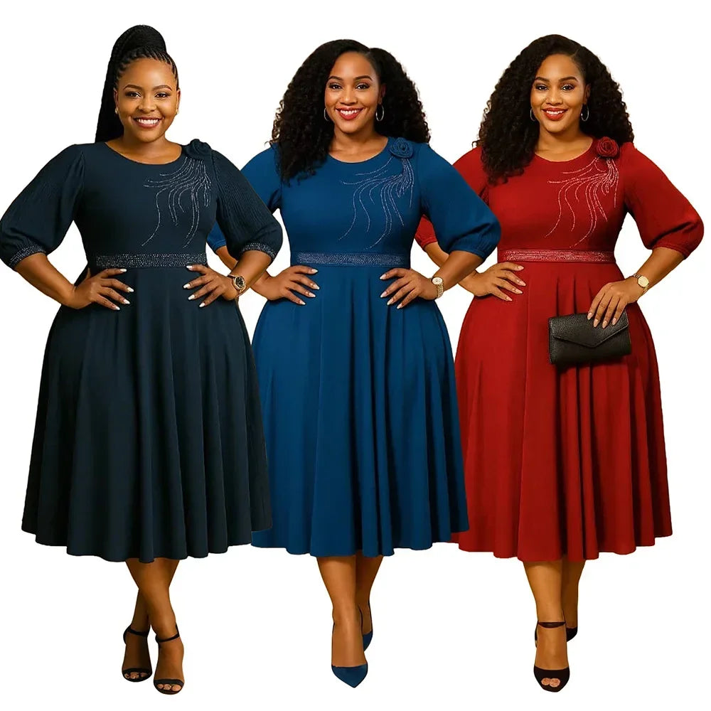 Traditional African Clothing S-2XL Ankara Dress