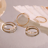 E.B.belle Elegant crushed freshwater pearls