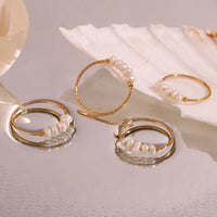 E.B.belle Elegant crushed freshwater pearls