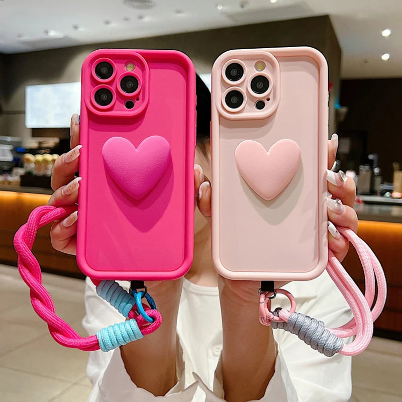Love Heart Couples Phone Case