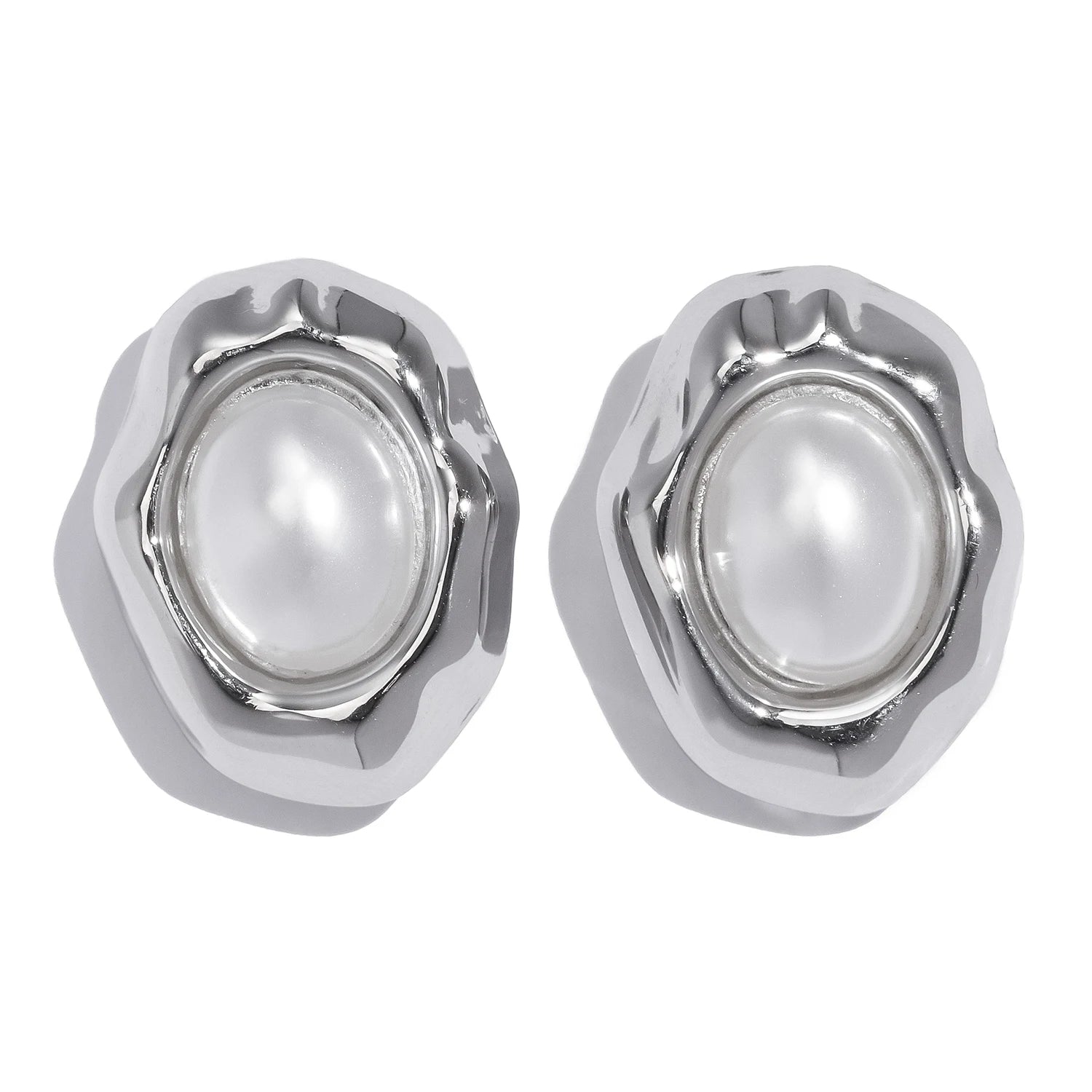 18K Gold Plated Stainless Steel with Gemstone