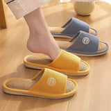 Non Slip Women Breathable Linen Slippers