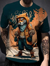 Cartoon Funny Duck Print Overszied T Shirt