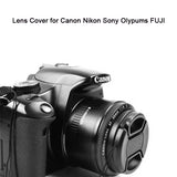 Camera Lens Cap High-quality 40.5mm 49mm 52mm 55mm 58mm 62mm 67mm 72mm 77mm 82mm Snap on Front Lens Cap for Camera