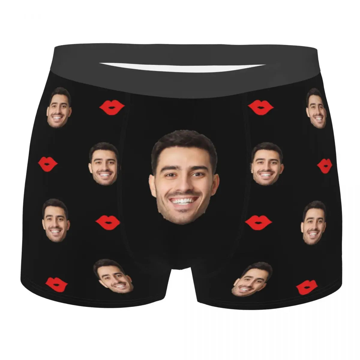 Sexy Boxer Custom Personalized Face Photo Shorts Panties Briefs Man Long Underwear Soft Underpants for Male