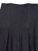 Solid Color High-Waisted Wide-Leg Jeans