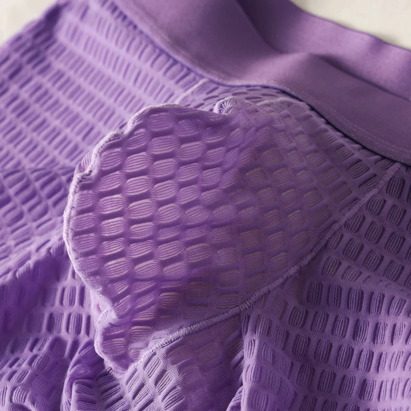 Fashion Ice Silk Underwear Long Leg Boxer Shorts For Man EUR Size Summer Thin Quick Dry Panties Lace Sexy Lengthen Underpants