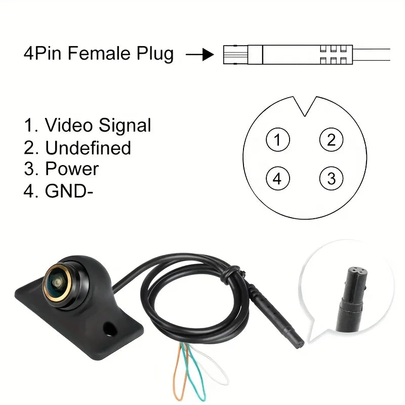Car Camera AHD 1080P/CCD 360 Degree Rotating Fisheye Front/Side/Rear View Backup Camera for Car, Pickup, Truck, SUV, Van