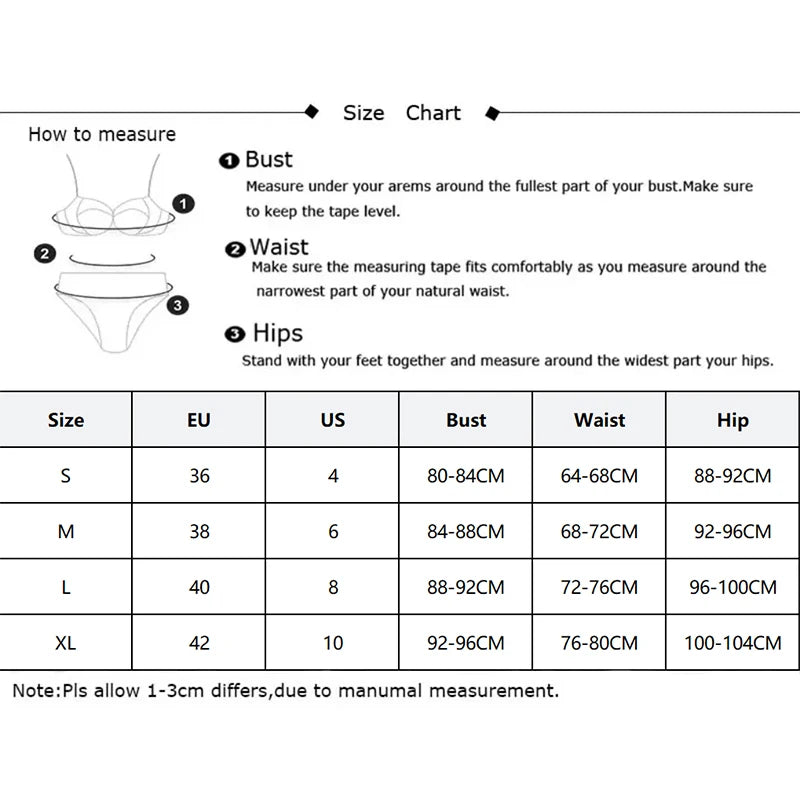 Women Sexy Bandage Lace Up Bikini Set