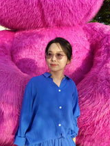 Linen Lapel Two Pieces Set