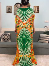 African Dresses For Women 2025 Floral Cotton Loose Femme Robe O-neck Muslim Islam Abaya Sets With 160x80cm Shawl Hijabs Scarf