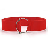 Belts for Women Simple Waist Elastic Ladies Band Round Buckle Decoration Coat Sweater Fashion Dress Waistband