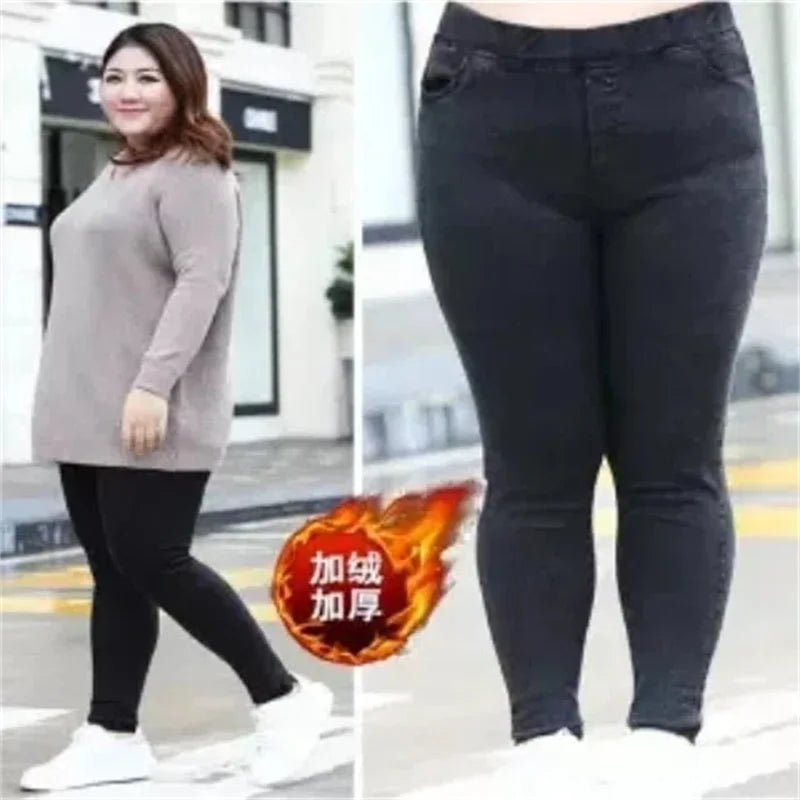 High-Waist Elasticity Velvet Warm Leggings