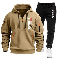 Casual Men's Hooded Sweatshirt and Pants