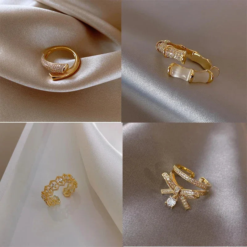 14K Gold Plated Rings with Pearls