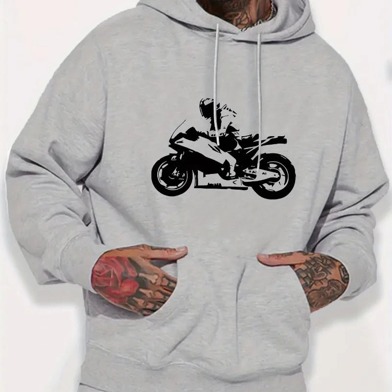 Fashionable Loose Warm Pocket Hooded Sweatshirt