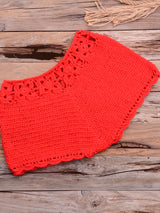 Crochet Bohemia Style Off Shoulder Bikini