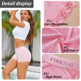 3Pcs Women's Lace Panties Cotton boxer briefs Seamless Sports Boxers Underwear Female Briefs Lingerie Intimate Underpant S-XXL