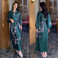 Summer Ice Silk Pajamas Bathrobes