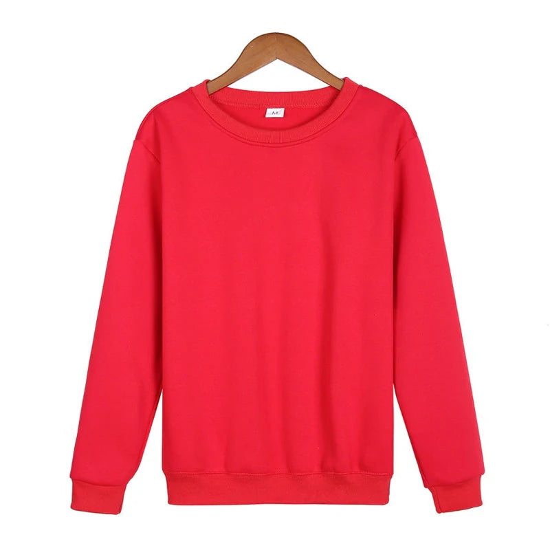 Men Casual Solid Color Sweatshirt