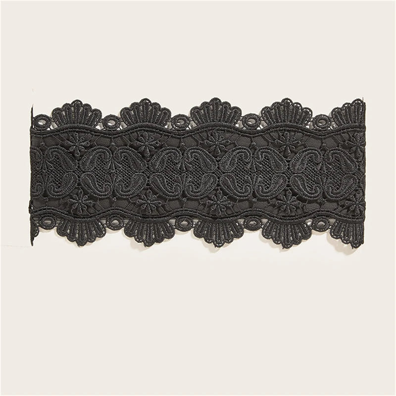 Women's Belt Dress Coat Decoration Waist Accessories Lace Design Good Elastic Fashionable Simplicity Versatile Female's Belt