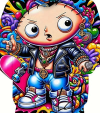 New Fashion Men'sGraphic Print Hoodie