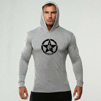 Mens Long Sleeve Bodybuilding T-Shirt