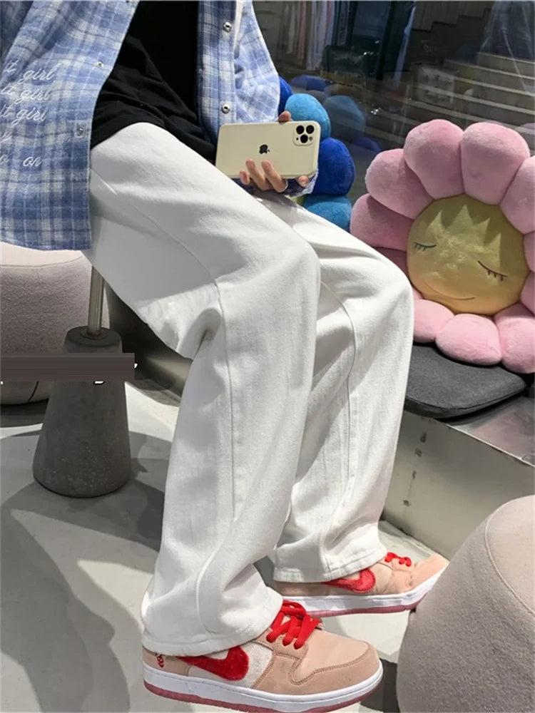 Thick Fleece Cross Waist Wide Leg Pants