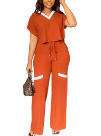 Women's Casual Elegant Short Sleeve Sports Suit