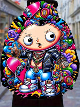 New Fashion Men'sGraphic Print Hoodie