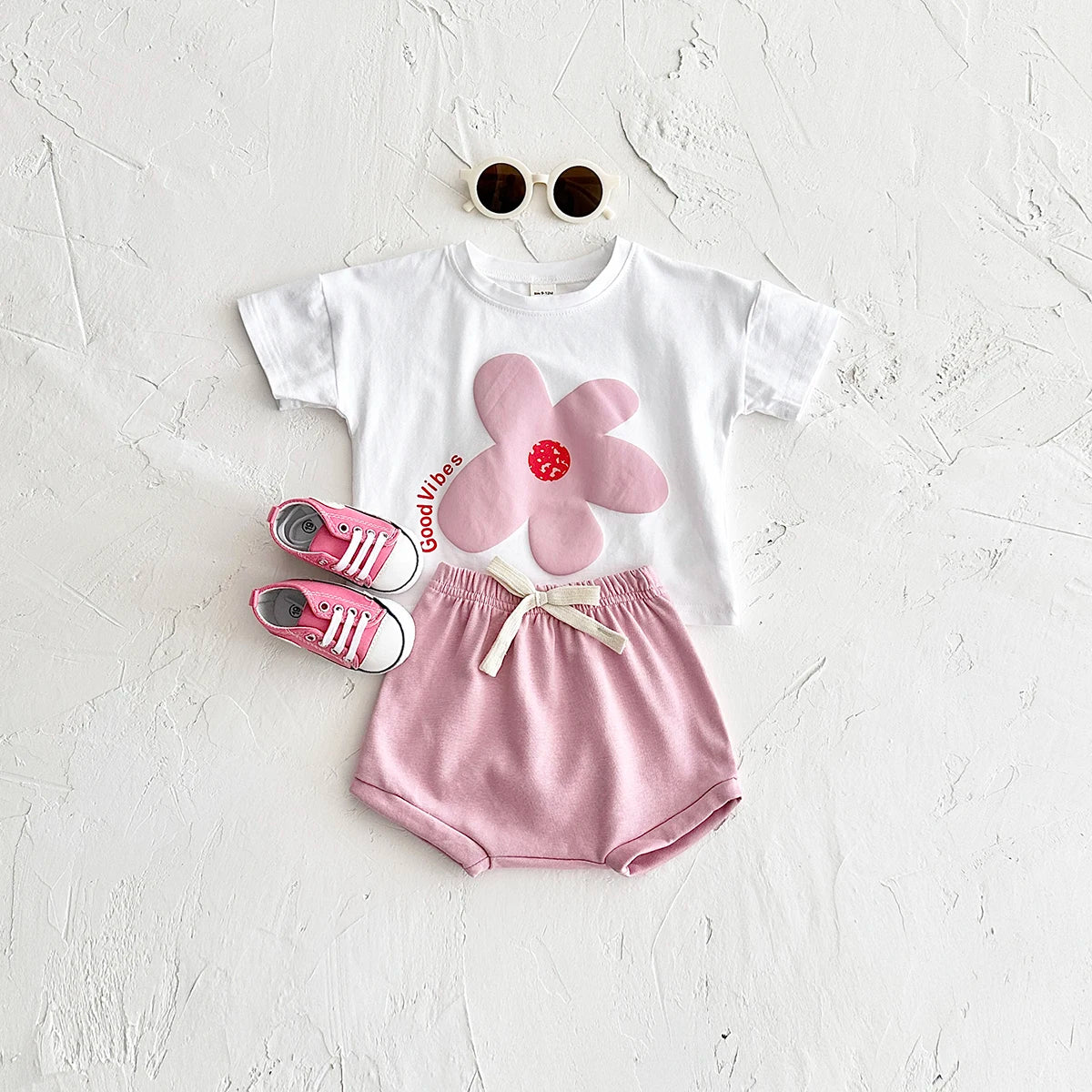 Newborn Baby Flower Print Set Outfit