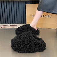 Comfortable Warm Fluffy Plush Velvet Slippers