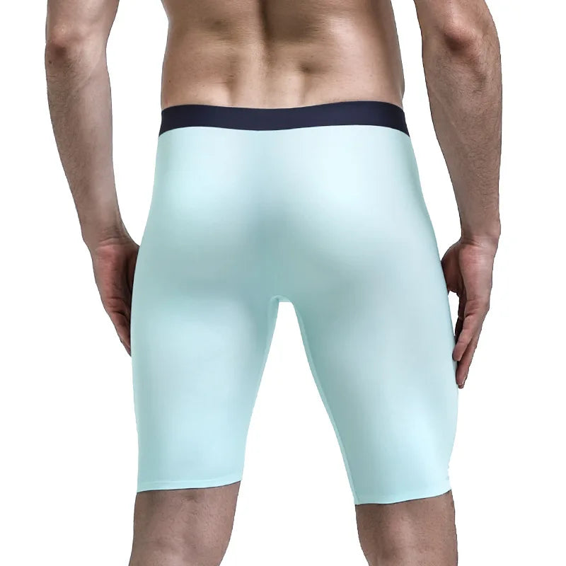 Breathable Pouch Middle Long Leg Boxers