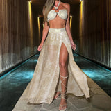 Women Geometry Printed Beach Cover Up