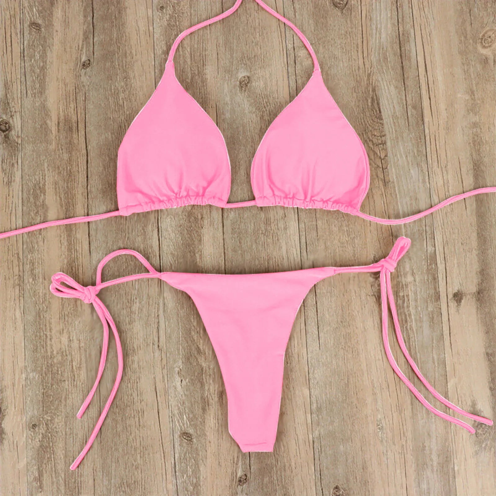Brazilian Swimsuit Bra Thong Two Pieces Suit